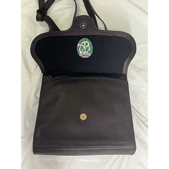 Adan Ballou  Leather Brown Shoulder Bag Full Grain Vegetable Tanned Leather - Picture 5 of 13